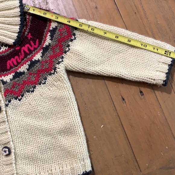 Catimini ivory button front cardigan sweater - Picture 8 of 9